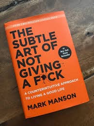 The subtle art of not giving a f*ck book cover