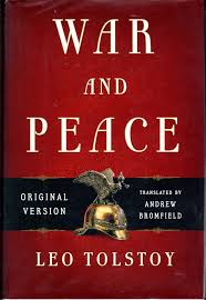 War and Peace by Leo Tolstoy book cover