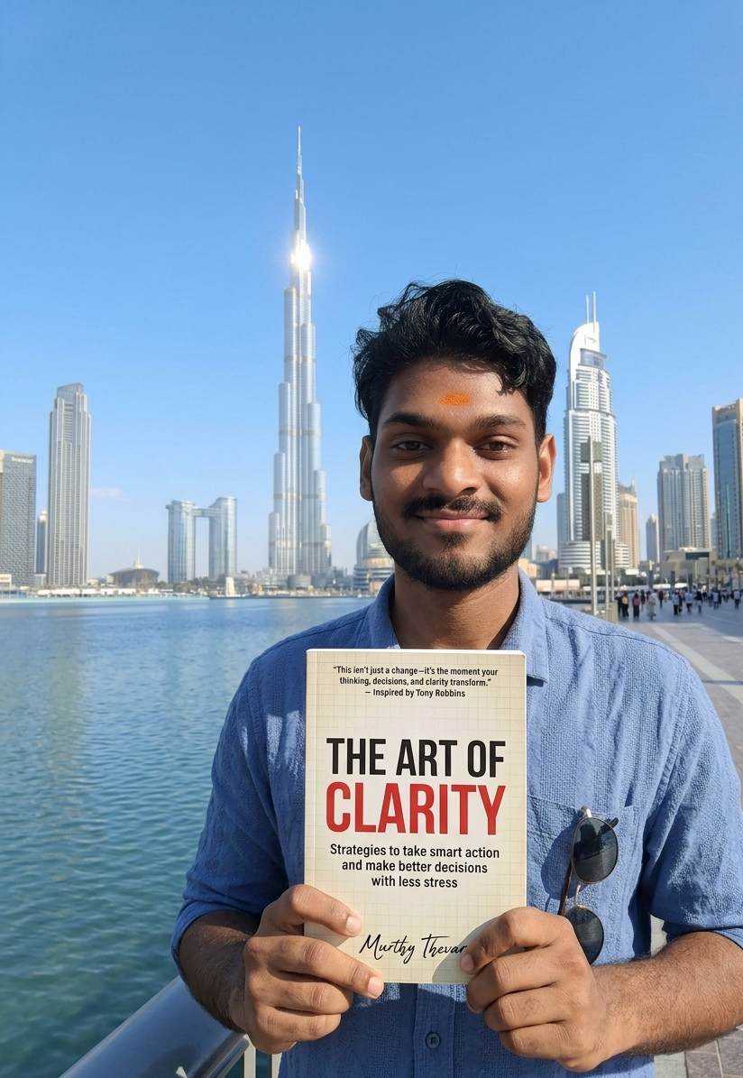 Murthy Thevar reading The Art of Clarity at book reading session